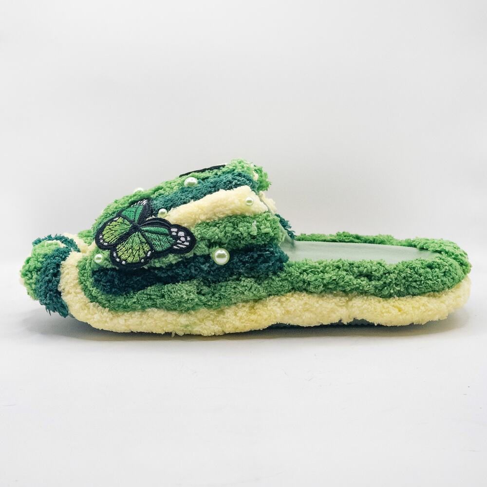 The Superstar Store Mother Nature Crochet Yarn Slides Green Size 9 Boho - Picture 8 of 9